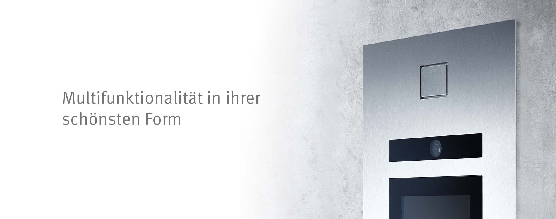 COMFORT Türstation mit Einbaugehäuse auf Betongrund