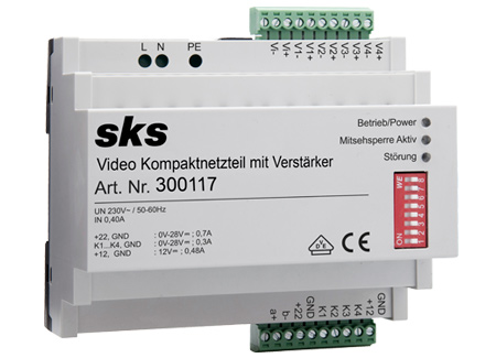 Video Kompaktnetzteil mit Verstärker