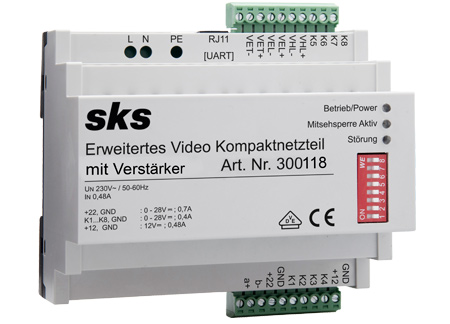 Erweitertes Video Kompaktnetzteil mit Verstärker