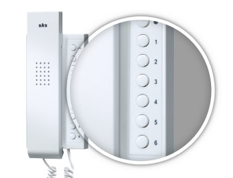 HT4600 Audioinnensprechstelle mit 11 Tasten und Internsprechfunktion