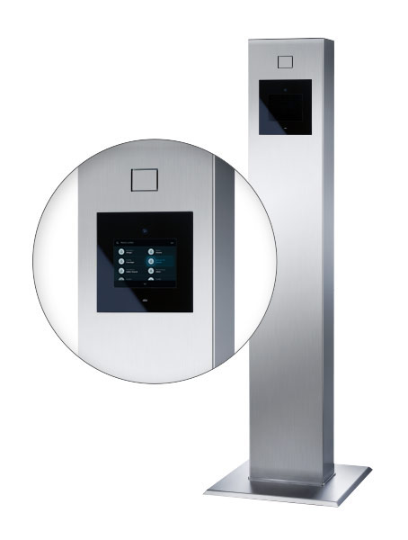 Detailaufnahme COMFORT Integration in einer Stele 