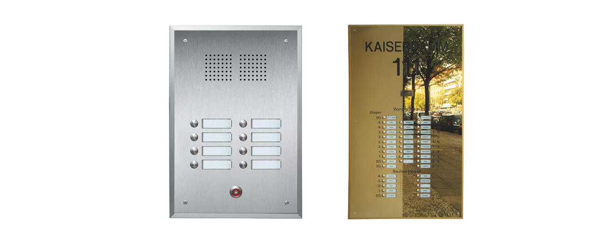 Individuelle Klingelanlagen in silber und gold