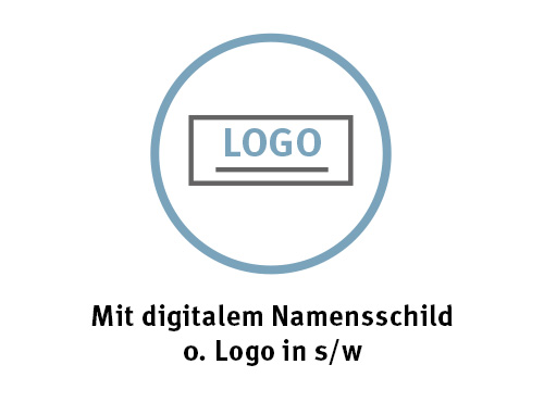 Icon digitales Namensschild