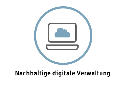 Icon digitale Verwaltung