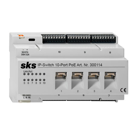 IP-Switch 10-Port PoE 300114