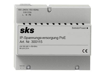 Detailaufnahme Spannnungsversorgung PoE