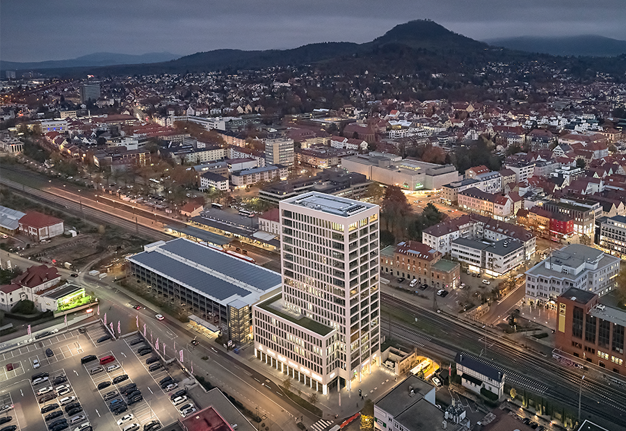 Referenz Stuttgarter Tor Gesamtansicht Luftbild 