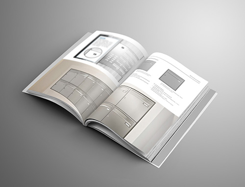 SKS-Katalog, geöffnet auf der Seite für digitale Briefkastenanlagen